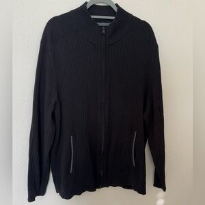 Alfani Men’s Black Cardigan Sweater Size XL
